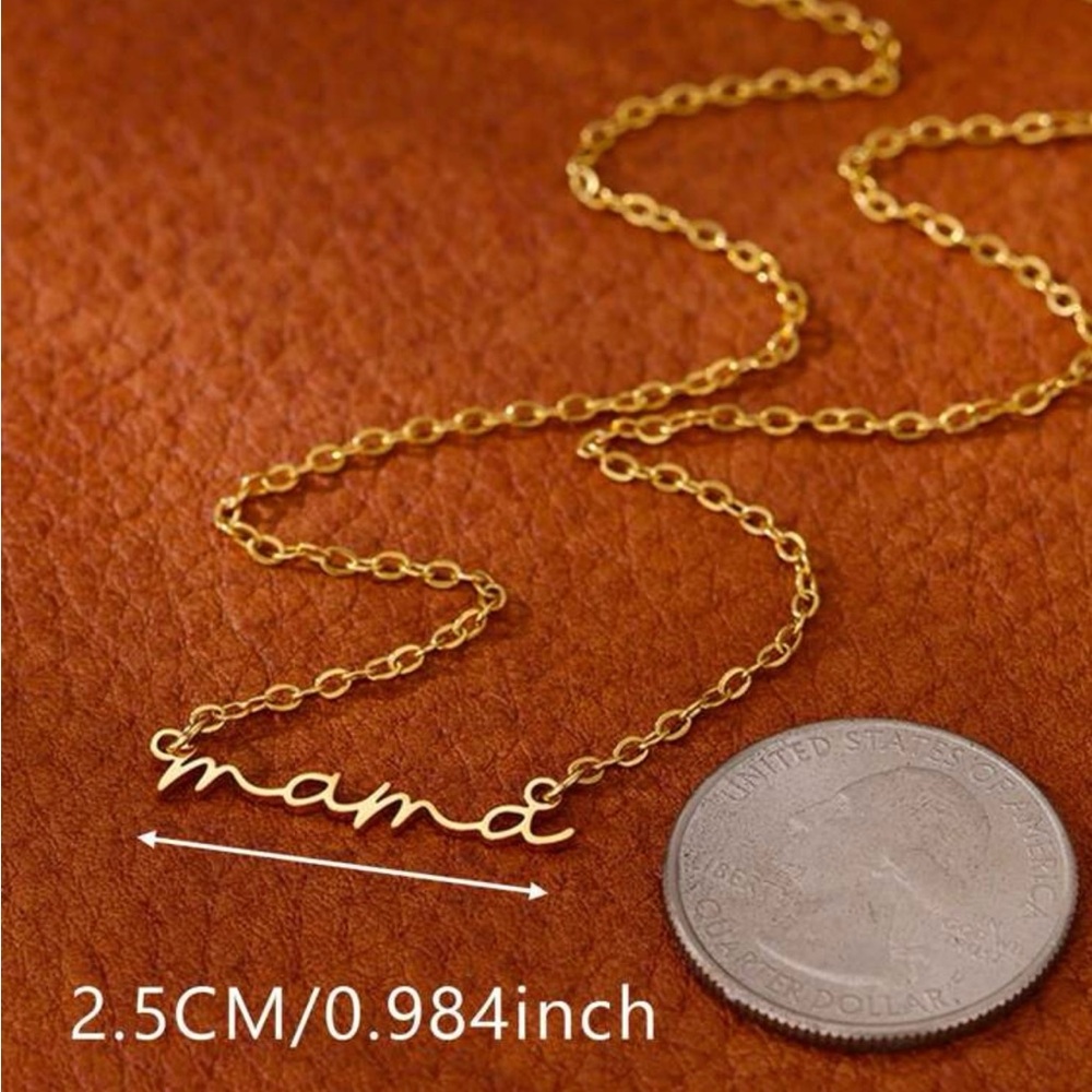 ⭐️Gold Minimalist Mama Necklace - Picture 2 of 2